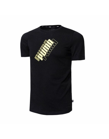 T-shirt à manches courtes enfant Puma Power Logo Noir