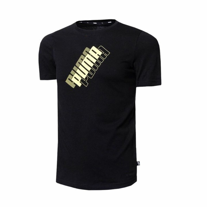 Kortærmet T-shirt til Børn Puma Power Logo Sort