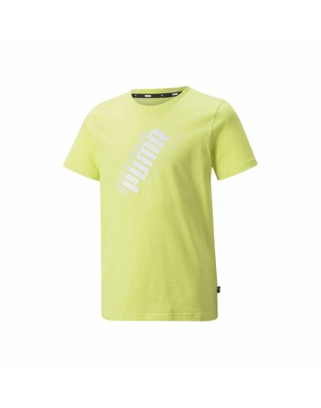 T shirt à manches courtes Enfant Puma Power Logo Jaune