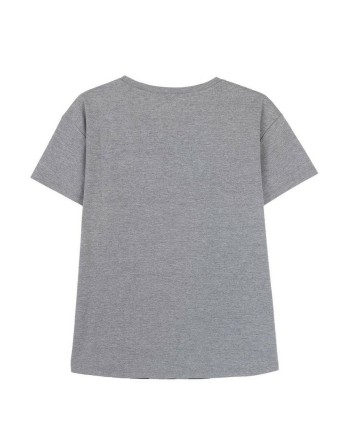Maglia a Maniche Corte Donna Mickey Mouse Grigio Grigio scuro