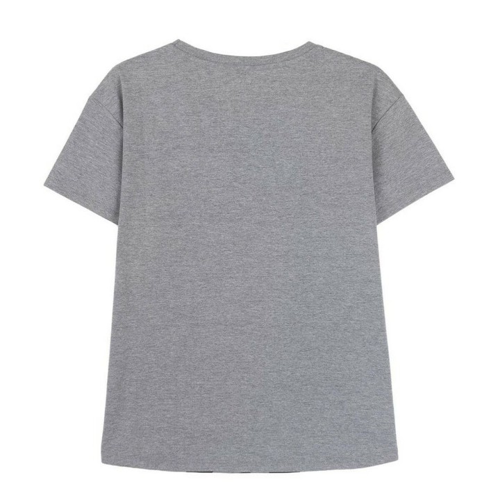 Kortærmet T-shirt til Kvinder Mickey Mouse Grå Mørkegrå