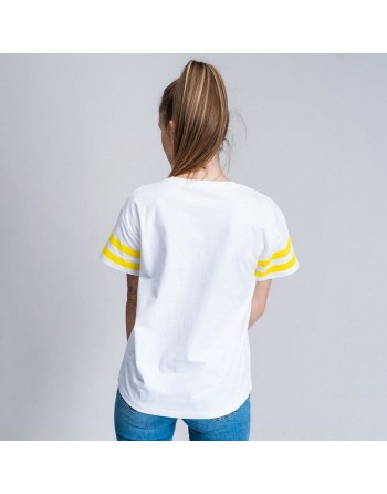 T-shirt à manches courtes femme Snoopy Blanc