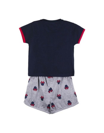 Børnepyjamasser Minnie Mouse Mørkeblå Grå