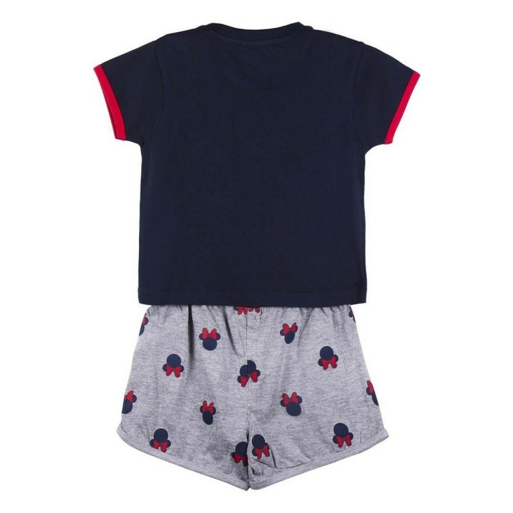 Børnepyjamasser Minnie Mouse Mørkeblå Grå