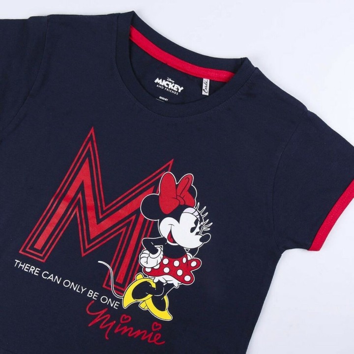 Børnepyjamasser Minnie Mouse Mørkeblå Grå