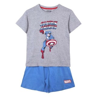 Børnepyjamasser Marvel Grå Blå
