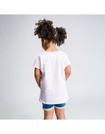 Maglia a Maniche Corte per Bambini Peppa Pig Rosa