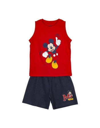 Pigiama Estivo Mickey Mouse Rosso