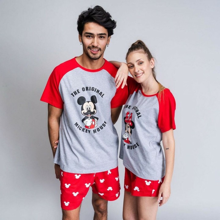 Børnepyjamasser Minnie Mouse Rød Dame Grå