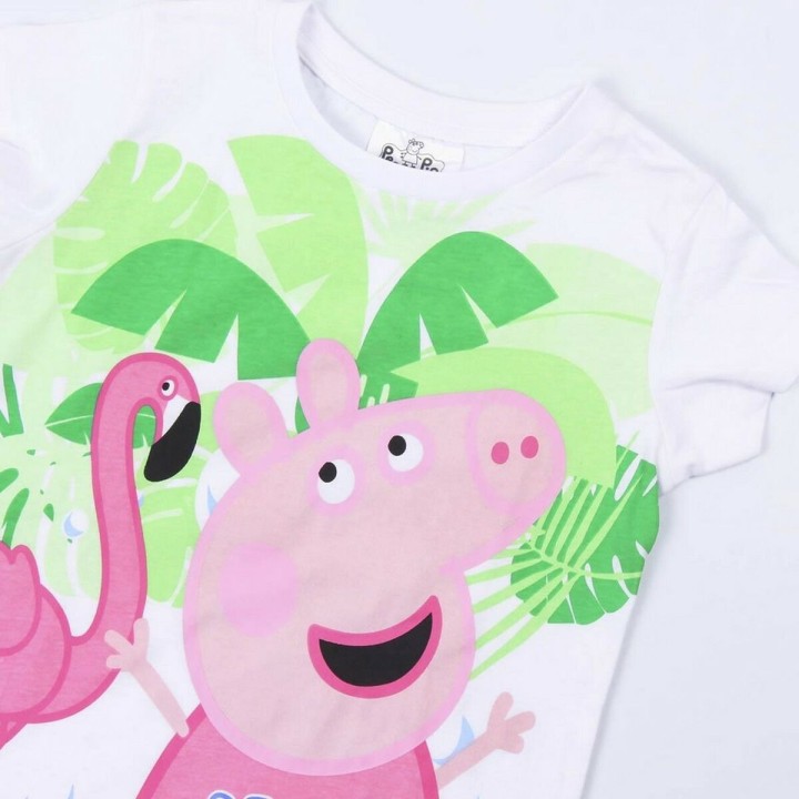 Sæt med tøj Peppa Pig Hvid Blå