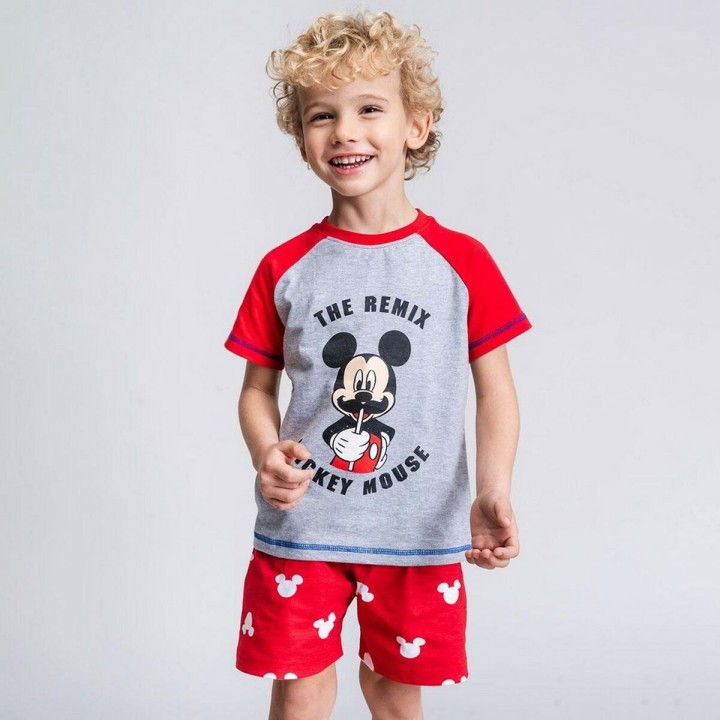 Børnepyjamasser Mickey Mouse Rød Grå