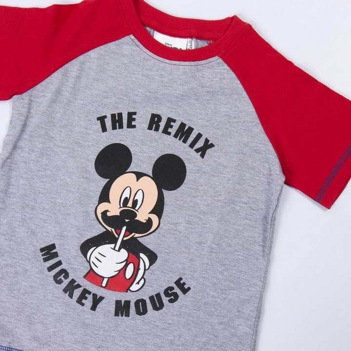 Børnepyjamasser Mickey Mouse Rød Grå