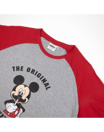 Summer Pyjama Mickey Mouse Red (Adults) Men Grey