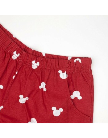 Børnepyjamasser Mickey Mouse Rød (Voksne) Mænd Grå