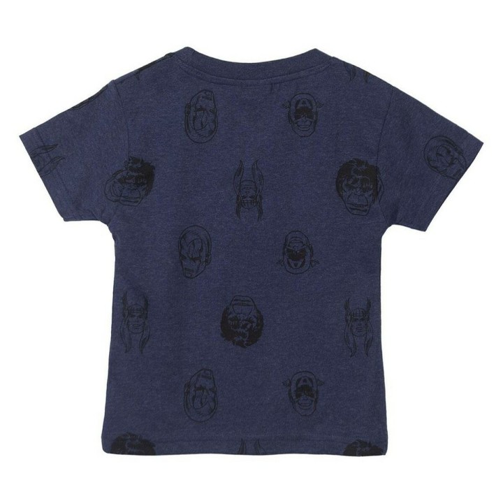 Børne Kortærmet T-shirt Marvel Mørkeblå