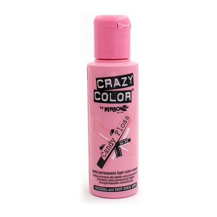 Permanent Farve Crazy Color  65 Candy Flos (100 ml)