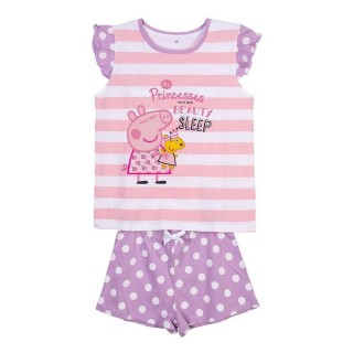 Børnepyjamasser Peppa Pig Pink Lilla
