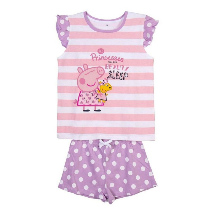 Børnepyjamasser Peppa Pig Pink Lilla