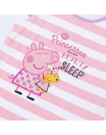 Sommer-Schlafanzug Peppa Pig Rosa Lila