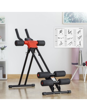 Folding Abdominal Machine med træningsguide Plawer InnovaGoods