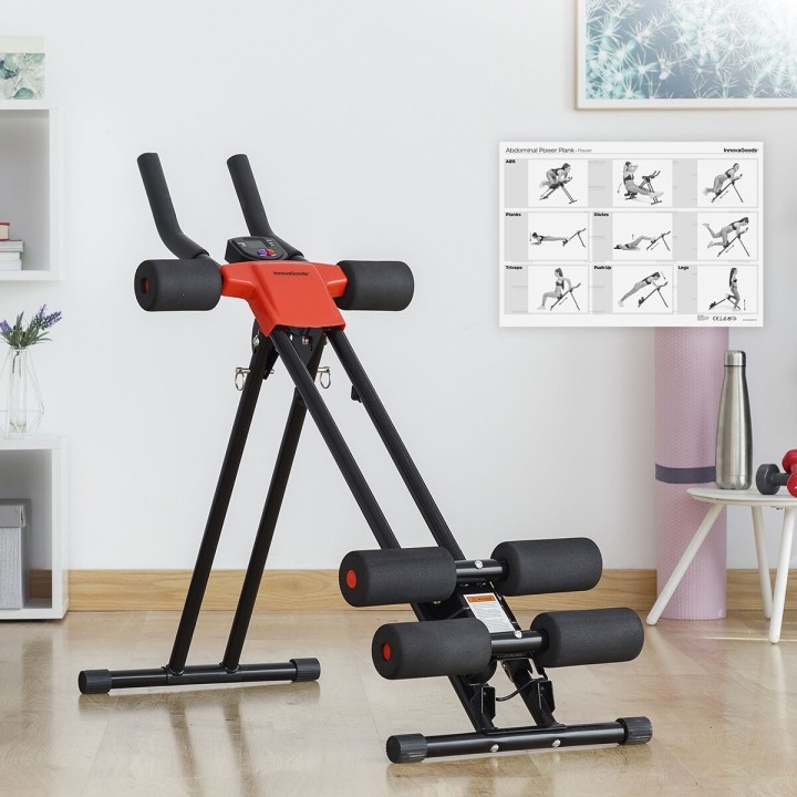 Folding Abdominal Machine med træningsguide Plawer InnovaGoods