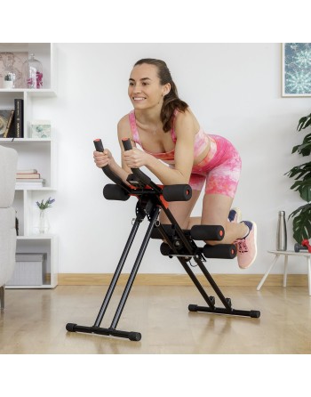 Folding Abdominal Machine with Exercise Guide Plawer InnovaGoods