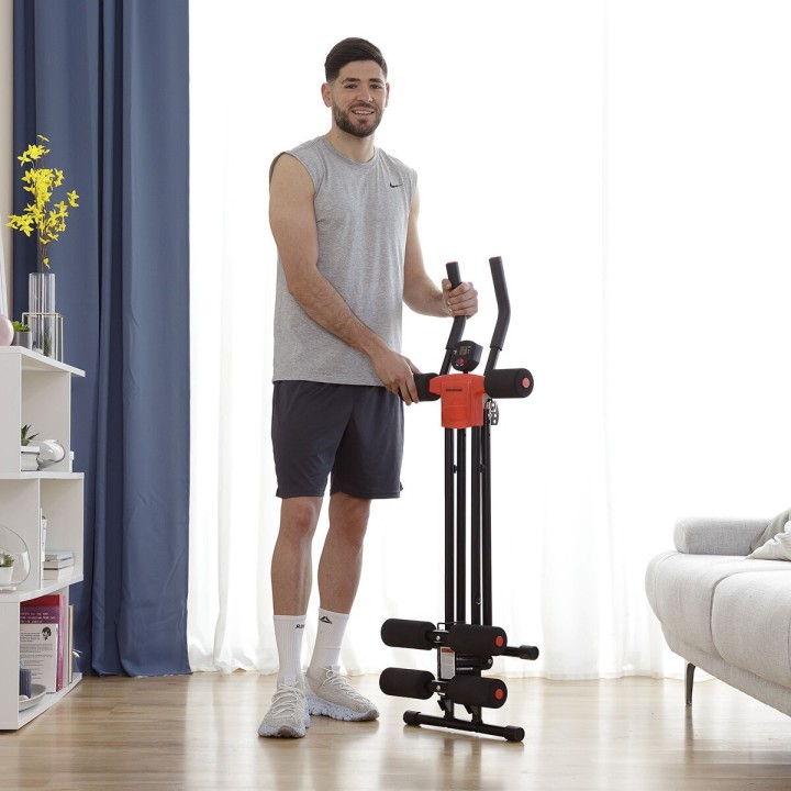 Folding Abdominal Machine med træningsguide Plawer InnovaGoods
