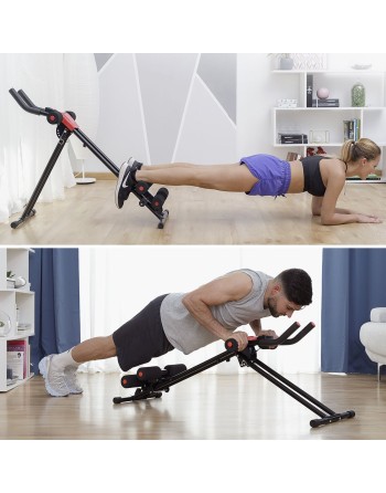 Folding Abdominal Machine with Exercise Guide Plawer InnovaGoods