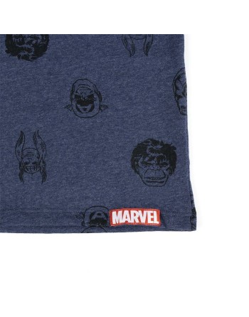 Herren Kurzarm-T-Shirt Marvel Dunkelblau Erwachsene
