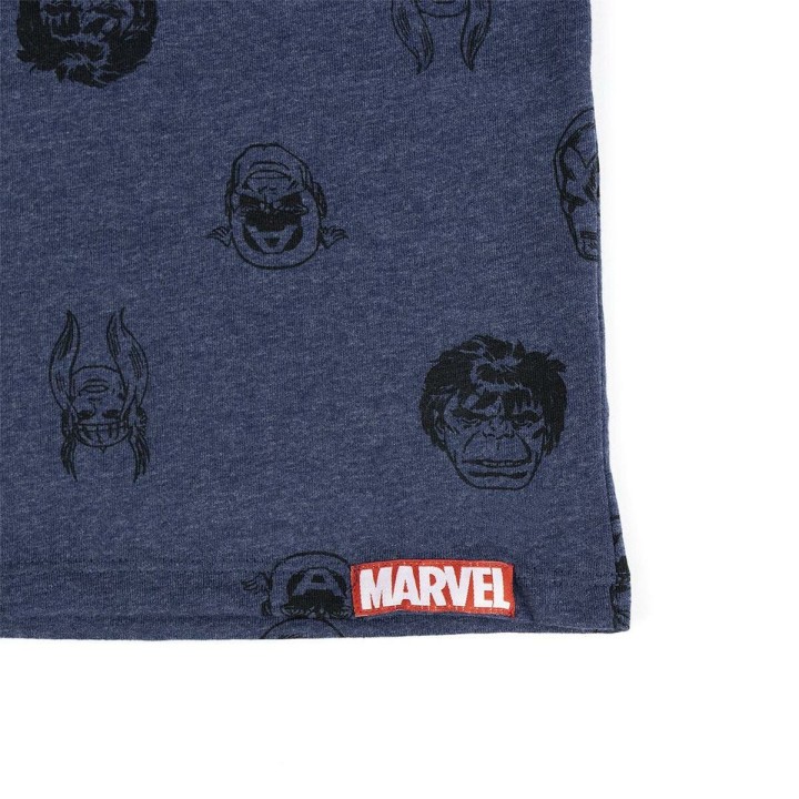 Kortærmet T-shirt til Mænd Marvel Mørkeblå Voksne