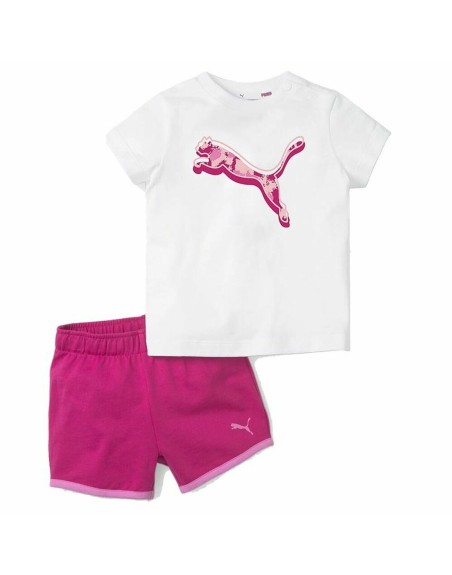 Conjunto Deportivo para Niños Puma Minicats Alpha Rosa