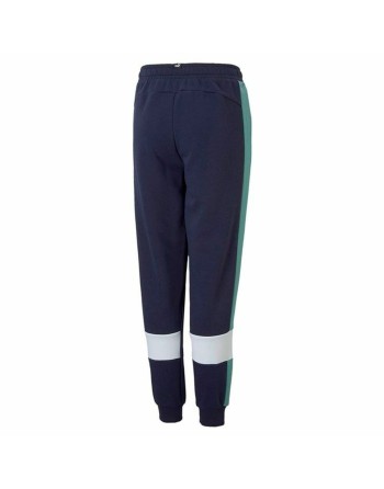 Træningsdragt til børn underdele Puma Essential+ Colorblock B Mørkeblå