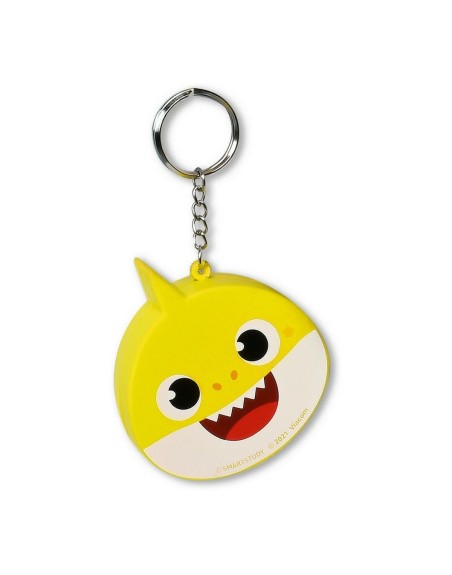 Porte-clés Baby Shark Beach day Jaune Bleu clair