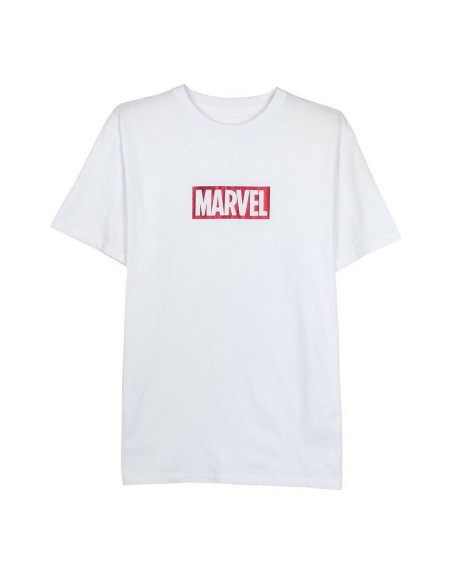 Herren Kurzarm-T-Shirt Marvel Weiß Erwachsene