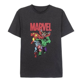 Kortærmet T-shirt til Mænd Marvel Grå Mørkegrå Voksne