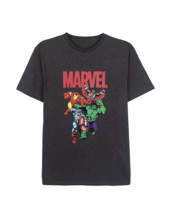 Herren Kurzarm-T-Shirt Marvel Grau Dunkelgrau Erwachsene