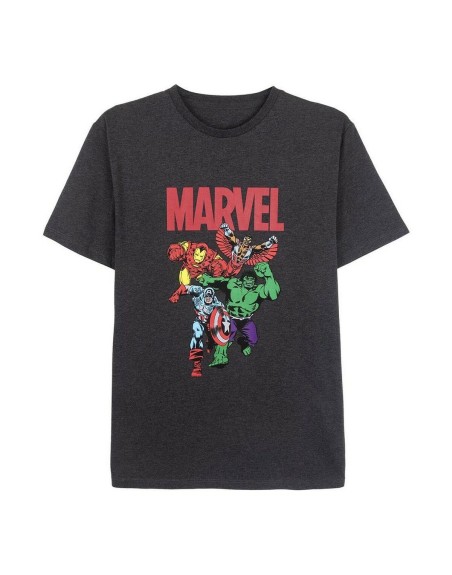 Herren Kurzarm-T-Shirt Marvel Grau Dunkelgrau Erwachsene