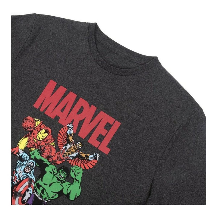 Kortærmet T-shirt til Mænd Marvel Grå Mørkegrå Voksne