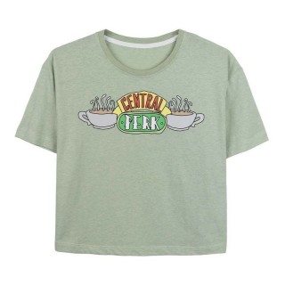Kortærmet T-shirt til Kvinder Friends Lysegrøn