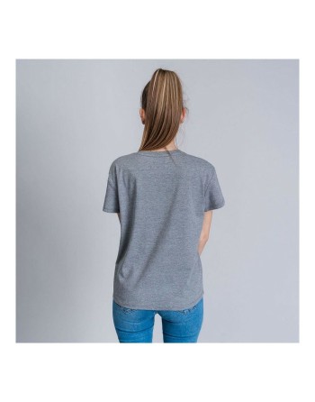 Maglia a Maniche Corte Donna Snoopy Grigio Grigio scuro