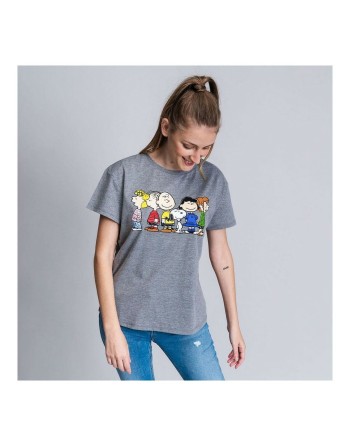 T-shirt à manches courtes femme Snoopy Gris Gris foncé