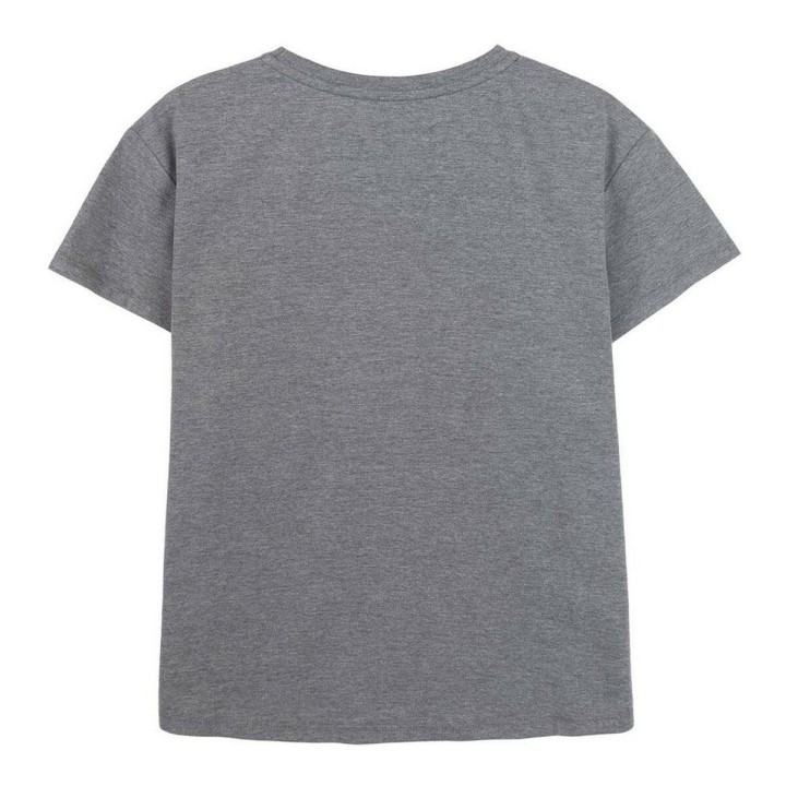 Maglia a Maniche Corte Donna Snoopy Grigio Grigio scuro