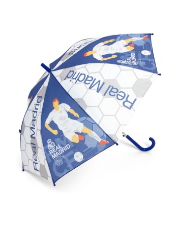Automatisk paraply Real Madrid C.F. Blå Hvid
