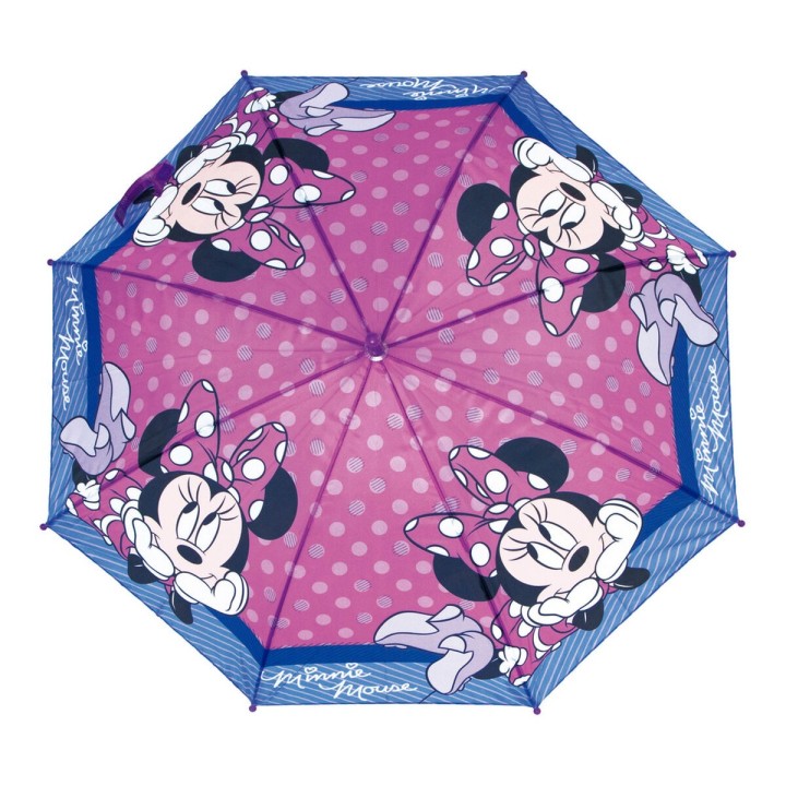 Ombrello Automatico Minnie Mouse Lucky Rosa (Ø 84 cm)