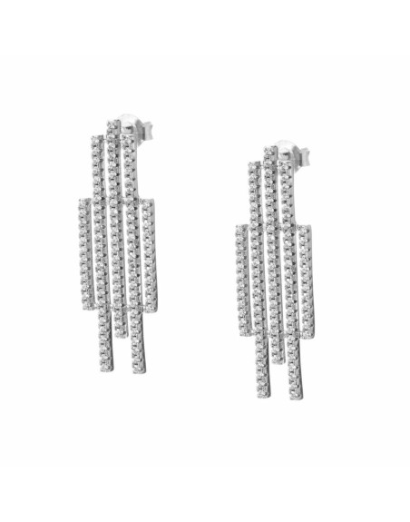 Orecchini Donna Sif Jakobs E0203-CZ Argento puro 3 cm