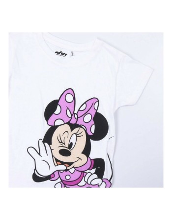 Sæt med tøj Minnie Mouse Hvid