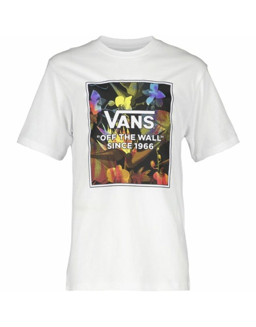 Maglia a Maniche Corte Bambino Vans Flowers Bianco