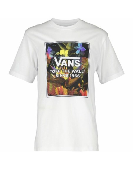 Jungen Kurzarm-T-Shirt Vans Flowers Weiß