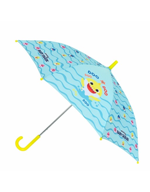 Parapluie Baby Shark Beach day Jaune Bleu clair (Ø 86 cm)