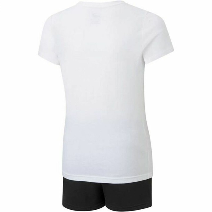 Completo Sportivo per Bambini Puma Logo Tee Bianco